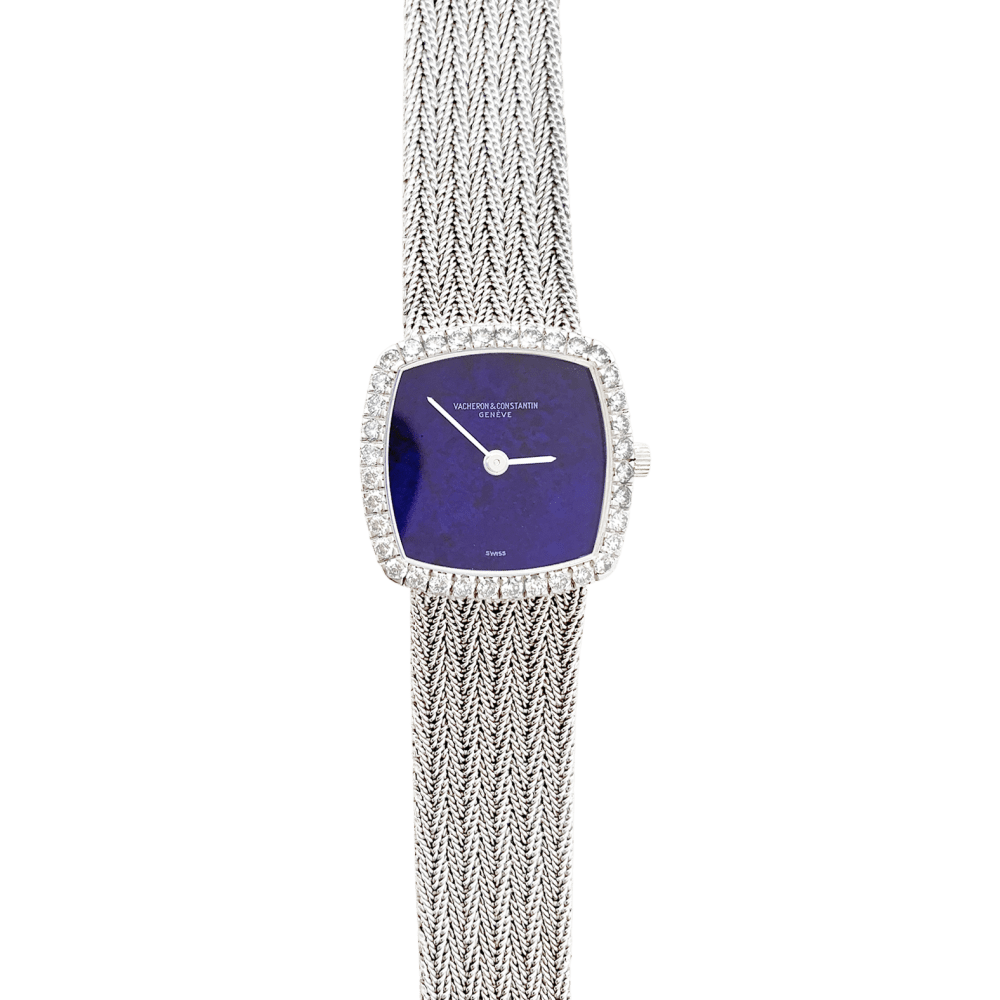 Montre Femme Vacheron Constantin, or blanc et diamants. 2