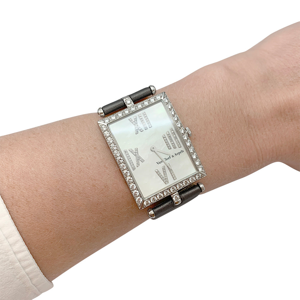 Montre Van Cleef & Arpels Classique Arpels or blanc et diamants 1