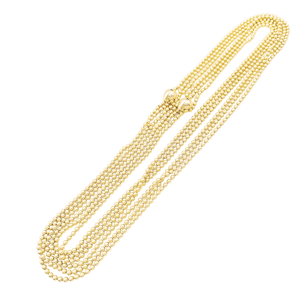 Collier Cartier, "Draperie", 6 rangs, or jaune. 3