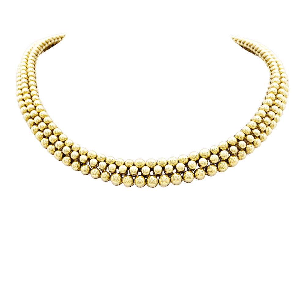 Collier Boucheron, "Grains de Raisin", or jaune. 1