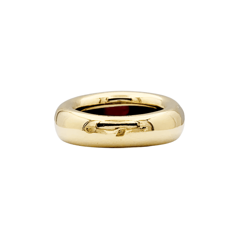 Bague Chaumet, "Anneau" or jaune et rubis. 4