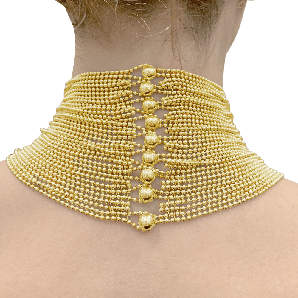Collier Cartier, "Draperie", or jaune. 6
