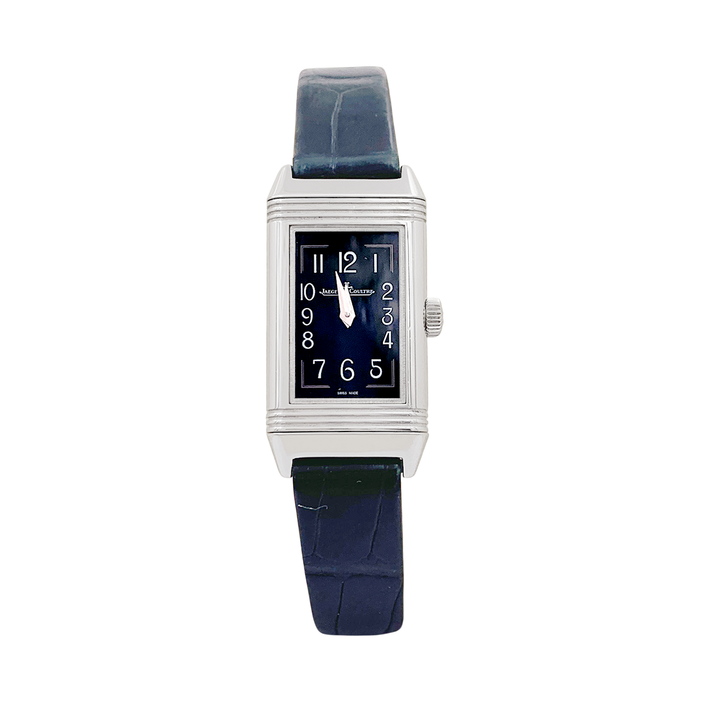 Montre Jaeger Lecoultre, "Reverso Classique", acier, cuir. 1