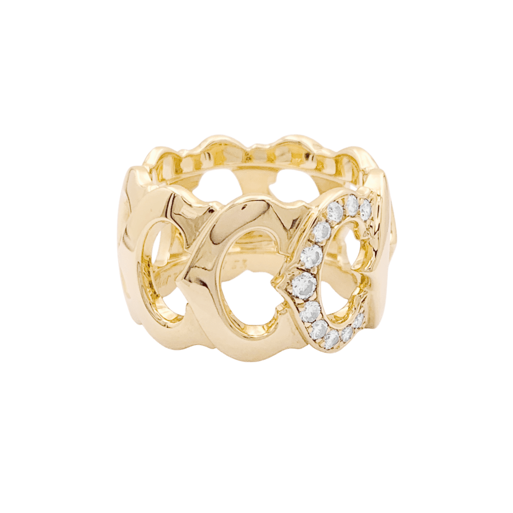 Bague Cartier, "C de Cartier", or jaune, diamants. 4