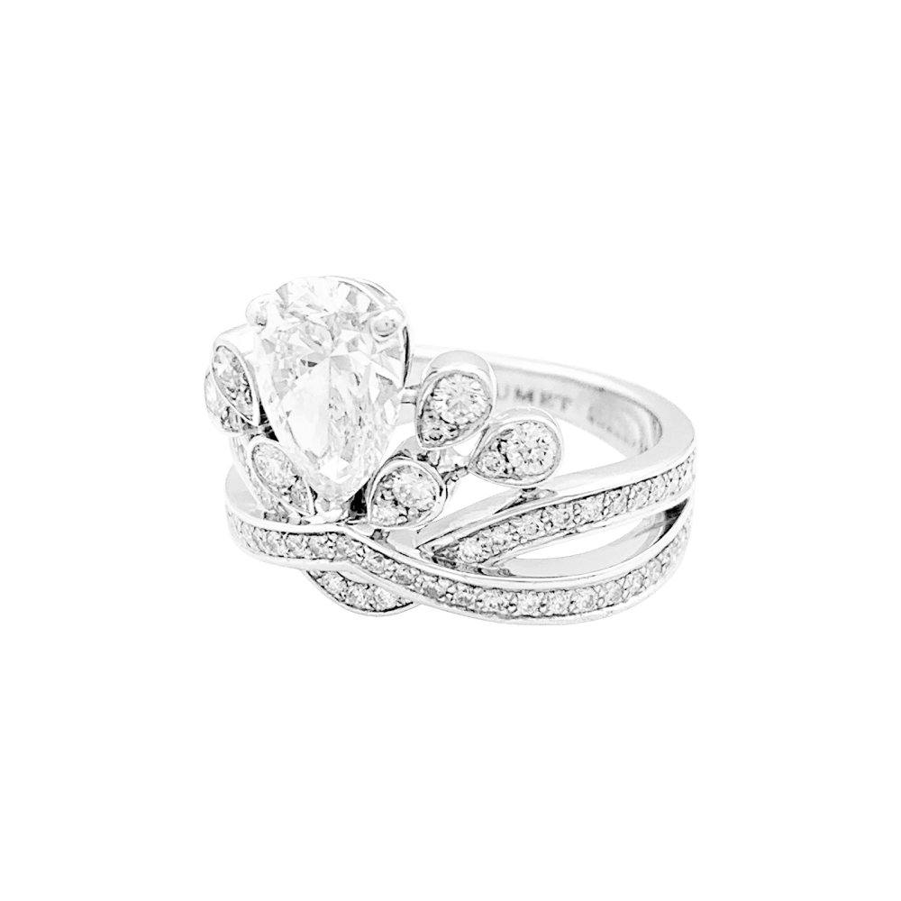 Bague Chaumet, "Joséphine Aigrette Impériale", platine et diamants. 5