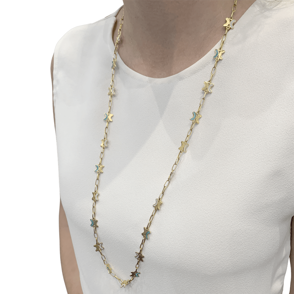 Collier CHAUMET en or jaune et émail « plique-à-jour ». 7