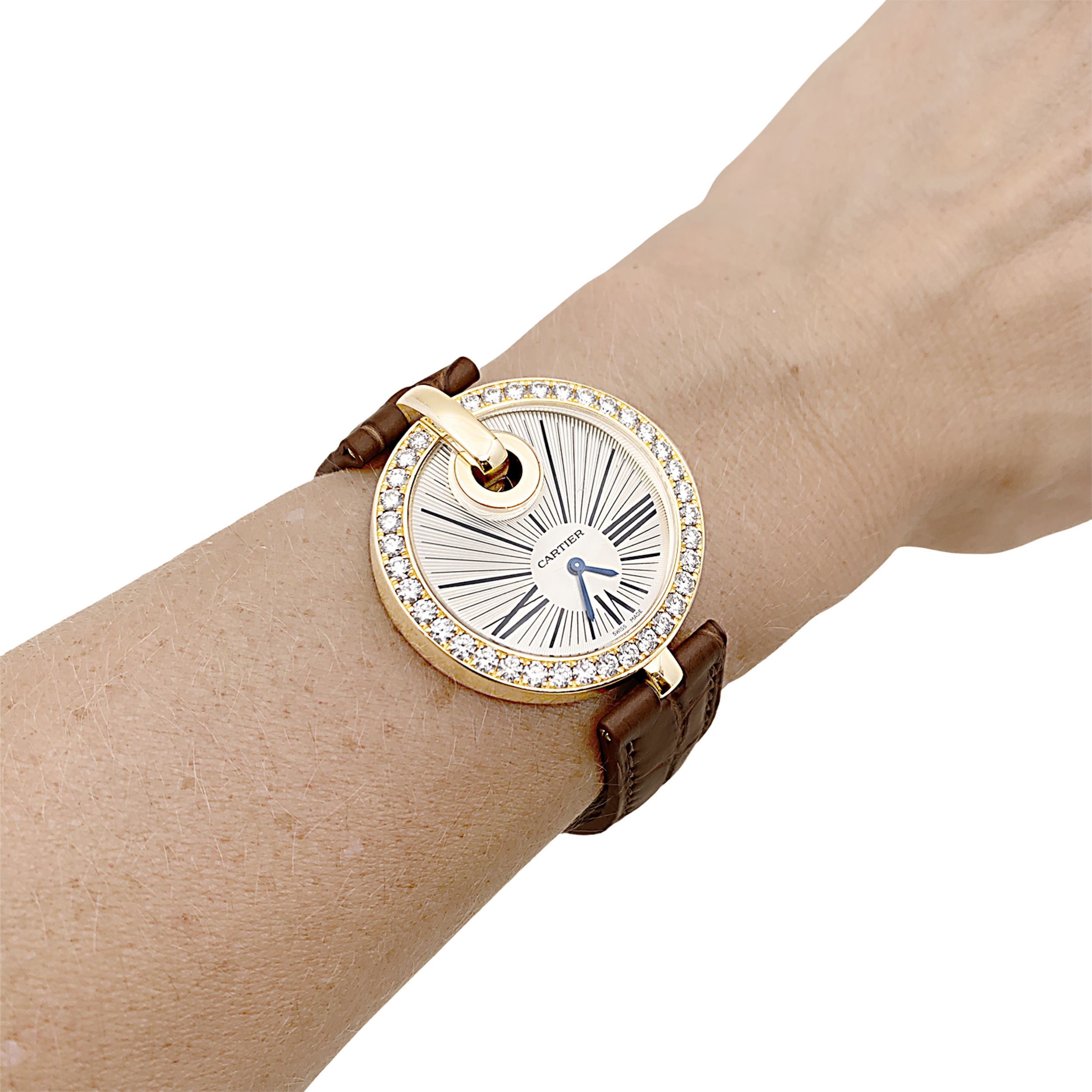 Montre Cartier, "Captive", or jaune et diamants. 5