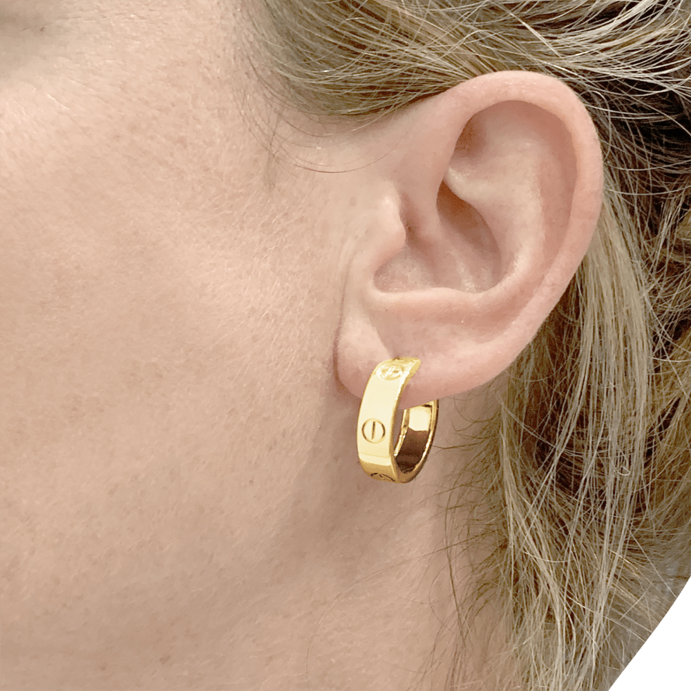 Boucles d'oreilles Cartier, "Love", modèle classique or jaune. 5