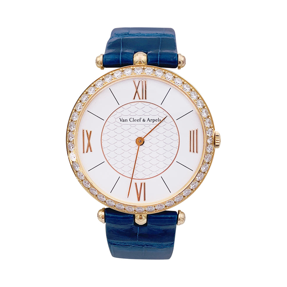 Montre Van Cleef & Arpels, "Pierre Arpels", or rose et diamants. 1