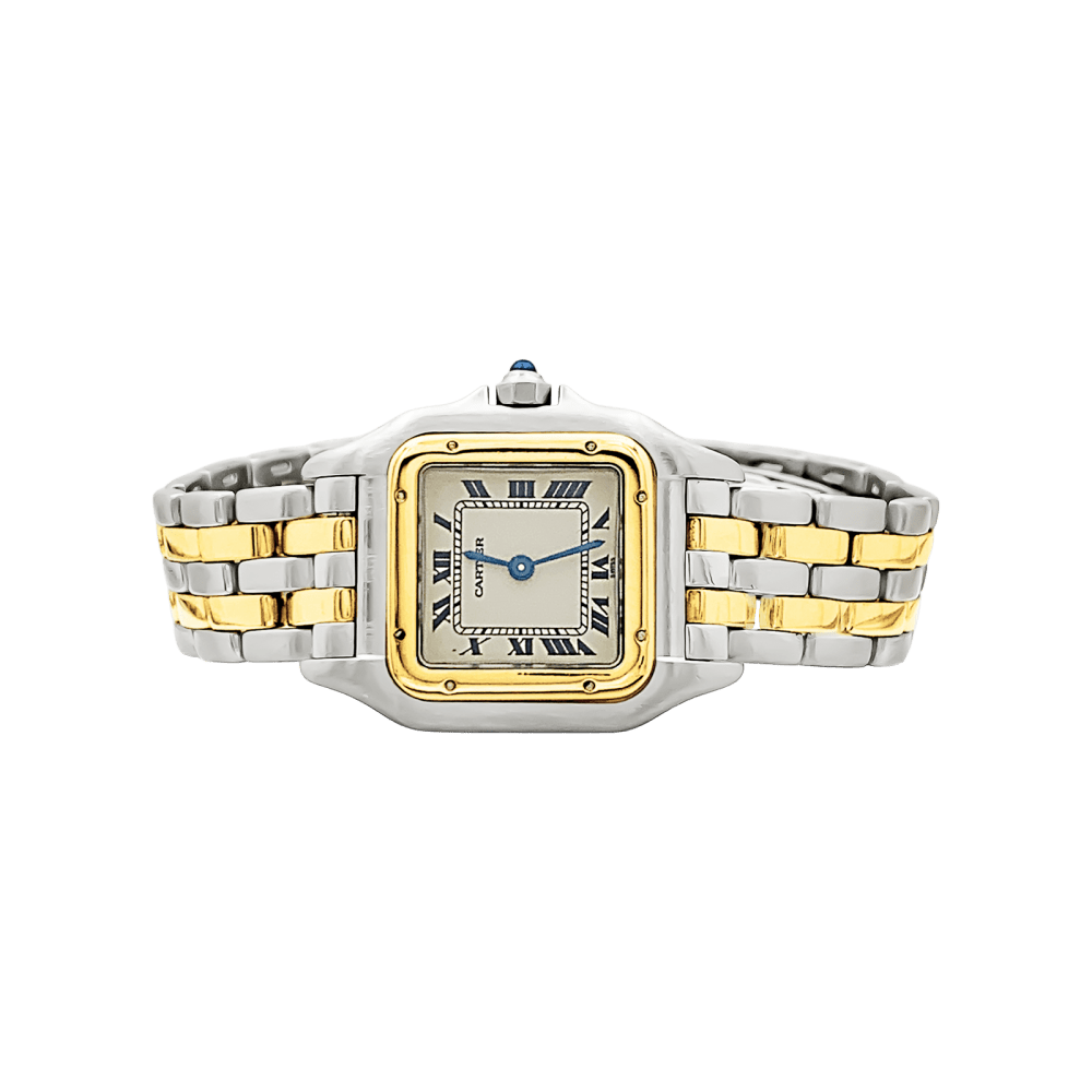 Montre Cartier, "Panthère", acier et or jaune. 2