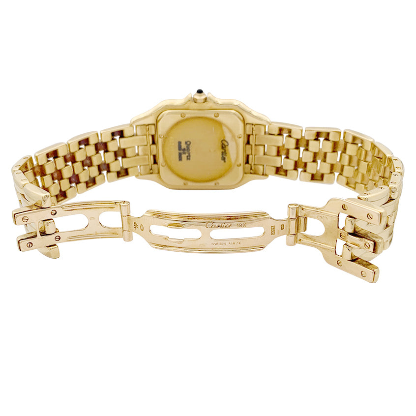 Montre Cartier "Panthère" en or jaune sur or jaune. 3