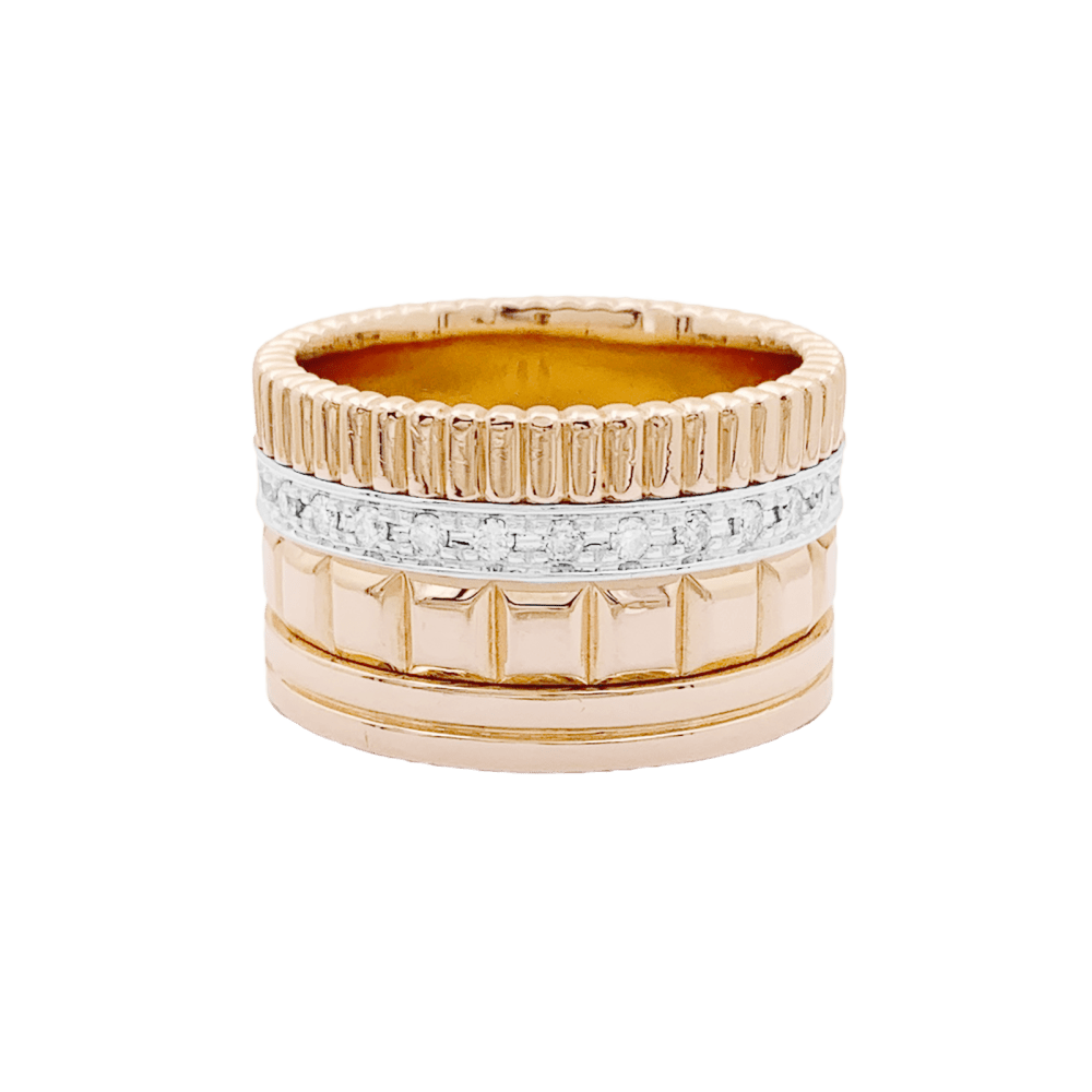 Bague Boucheron, «QUATRE RADIANT ÉDITION», deux ors et diamants. 2