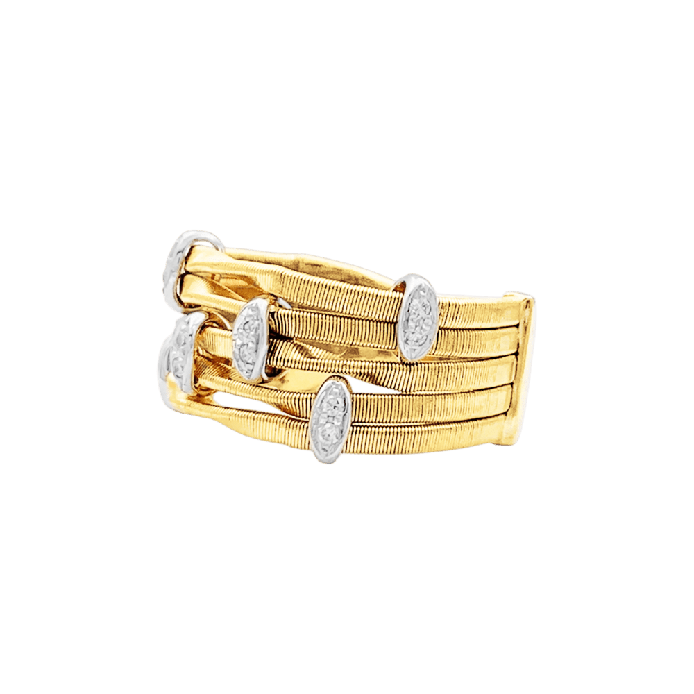 Bague Marco BICEGO, « Marrakech Onde », deux ors, diamants. 3
