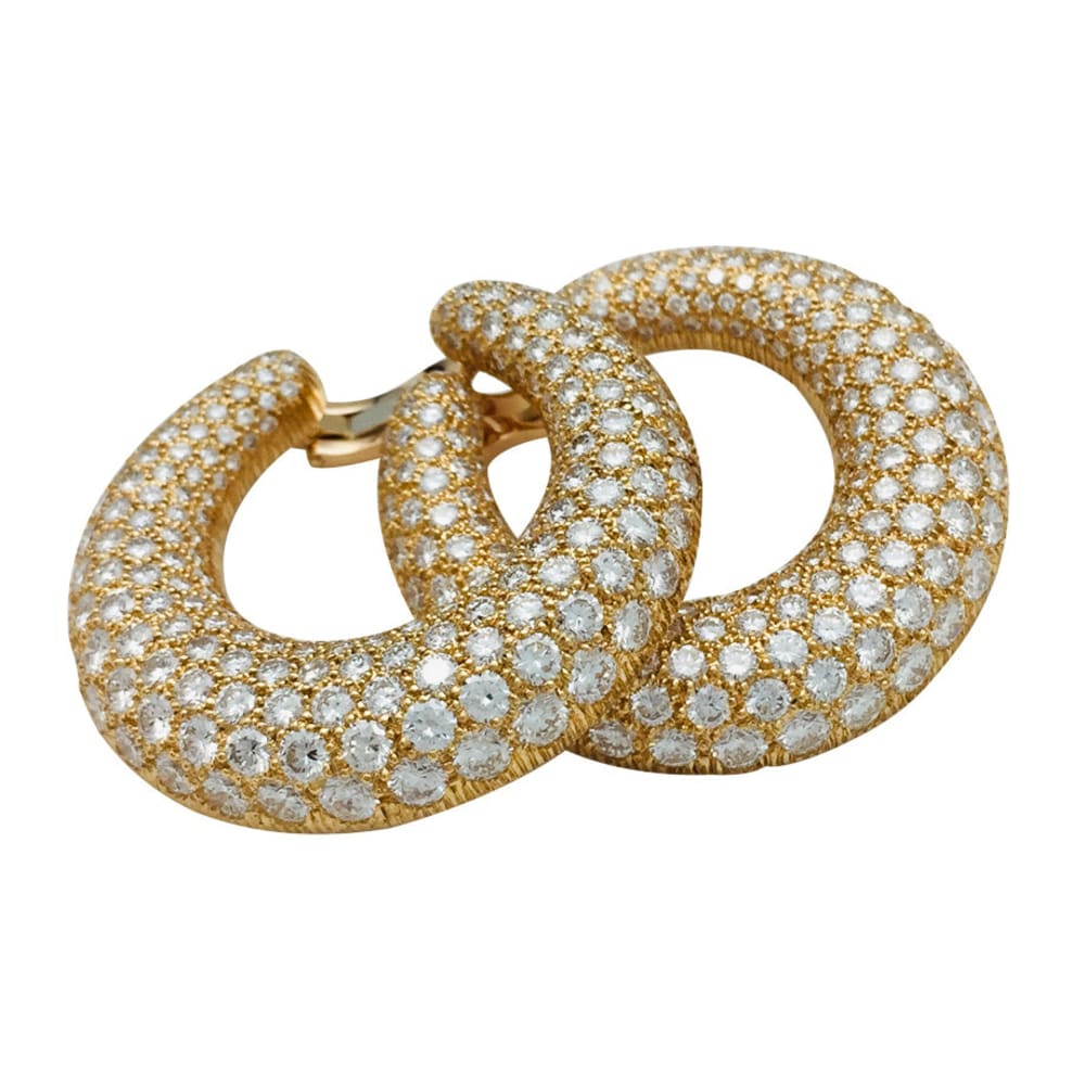 Boucles d'oreilles Cartier en or jaune, diamants. 8