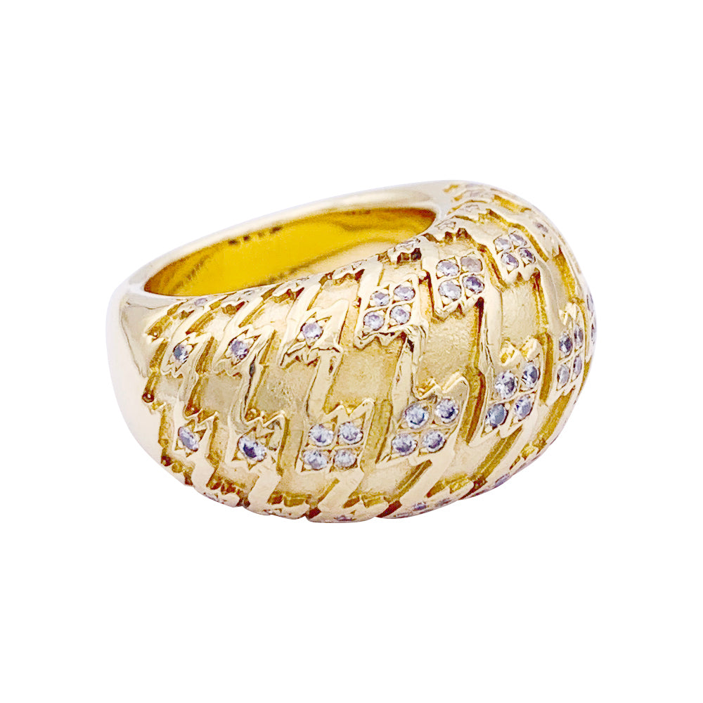 Bague Dior, "Poulette", or jaune, diamants. 3
