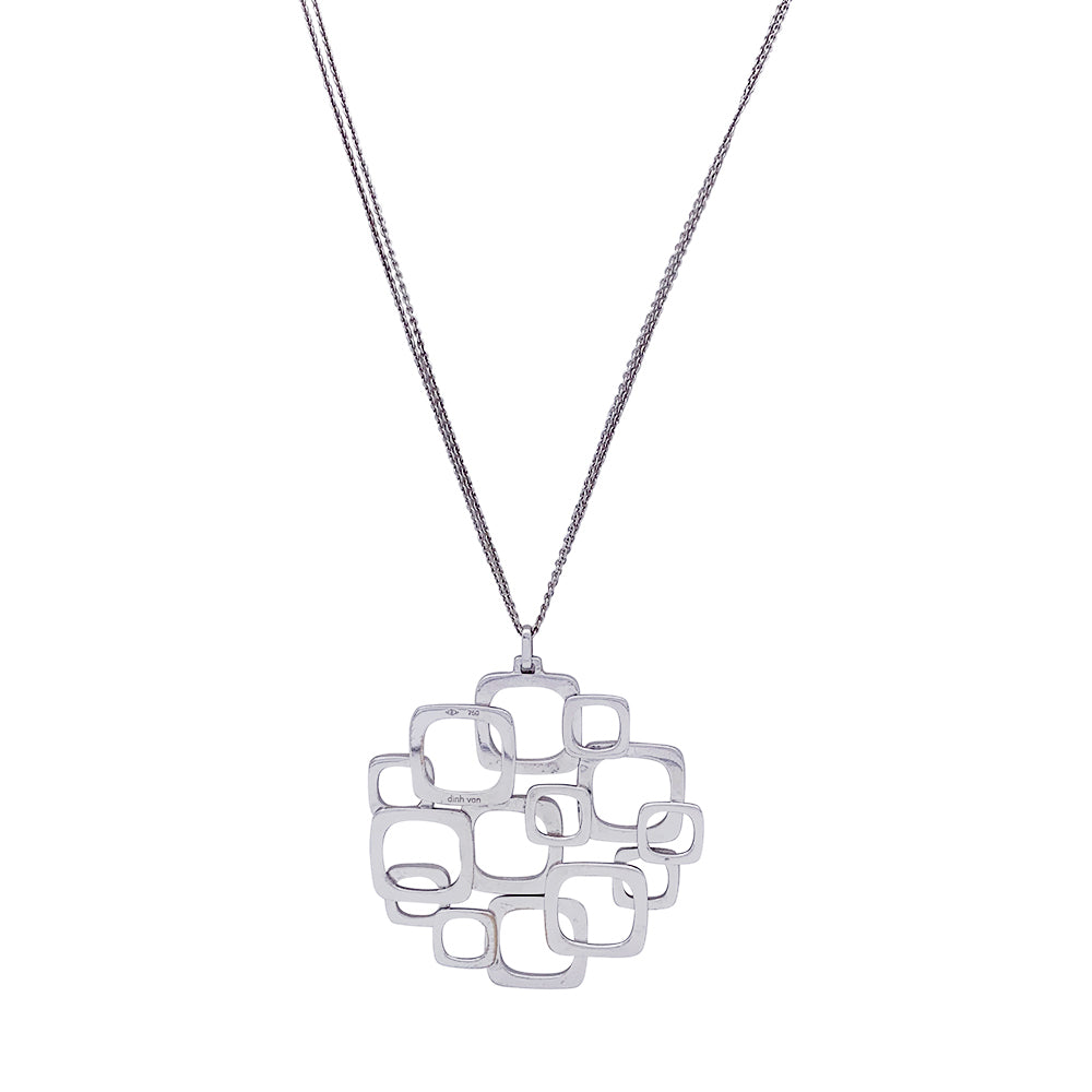 Collier Dinh Van, "Surimpression, or blanc. 3