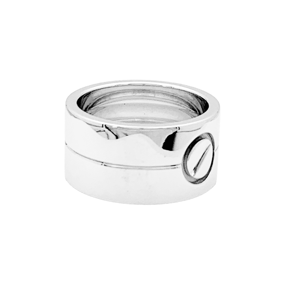 Bague Cartier, "Love" or blanc. 2