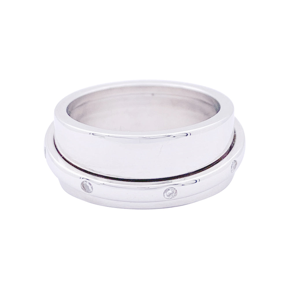 Bague Dinh Van, "Ariane", or blanc, diamants. 4
