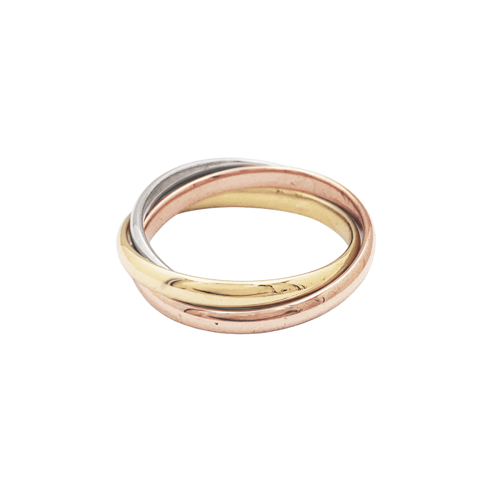 Bague Cartier, "Trinity", 3 ors, petit modèle. 3