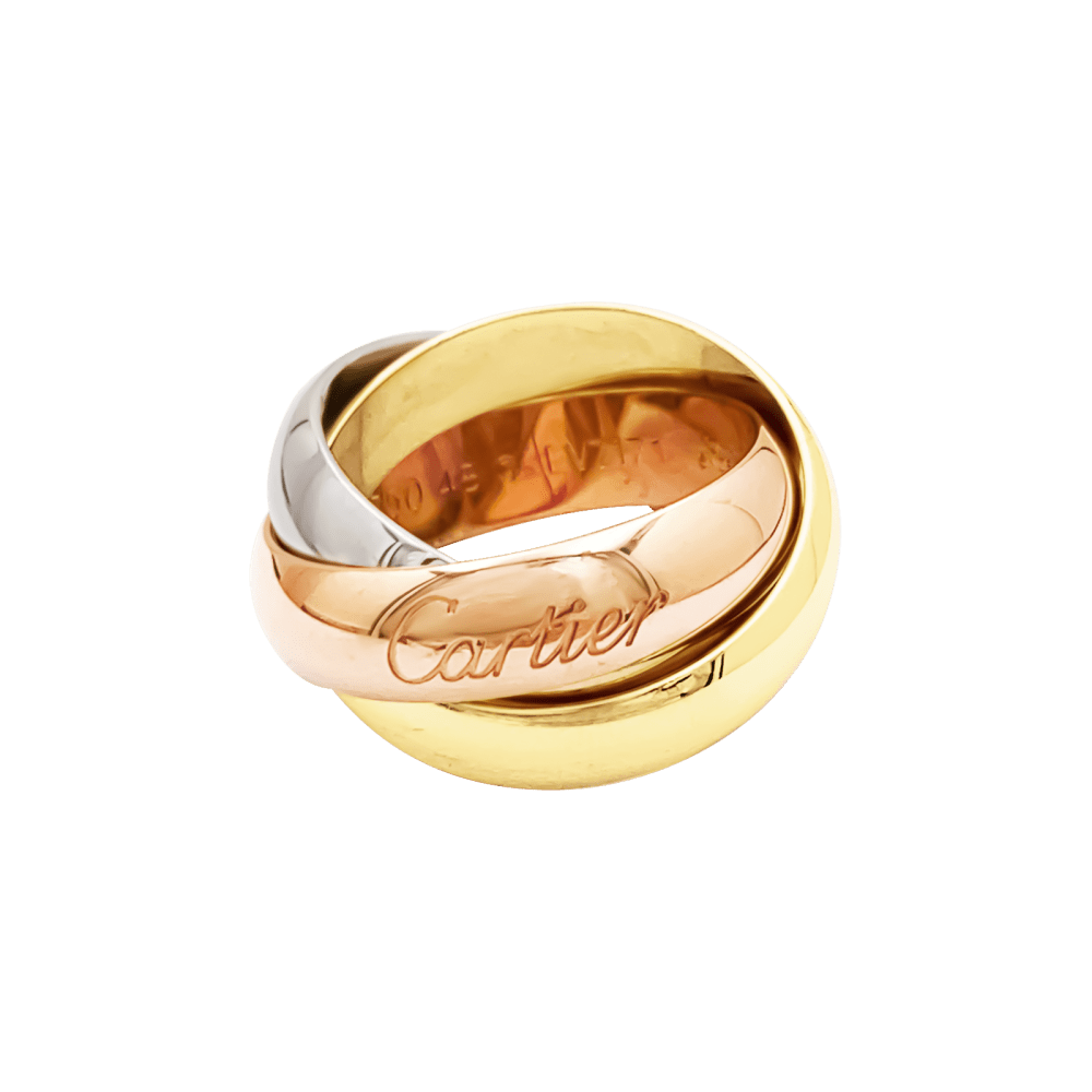 Bague Cartier, "Trinity", or jaune, or blanc, or rose. 2