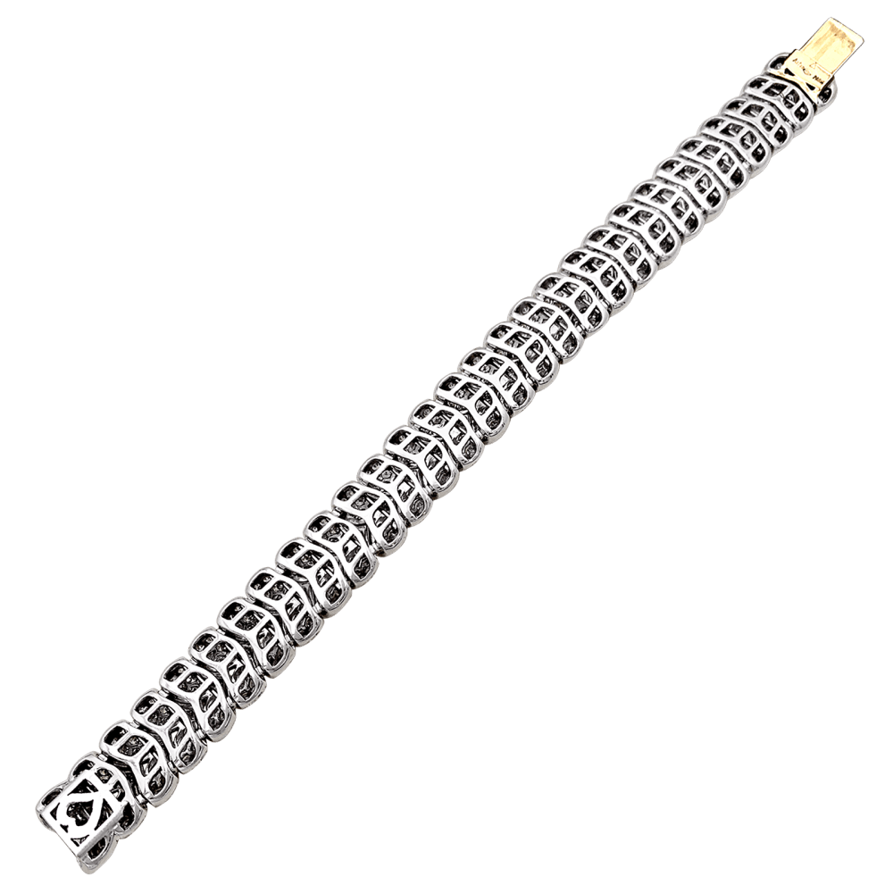 Bracelet Arfan, or blanc et diamants. 5