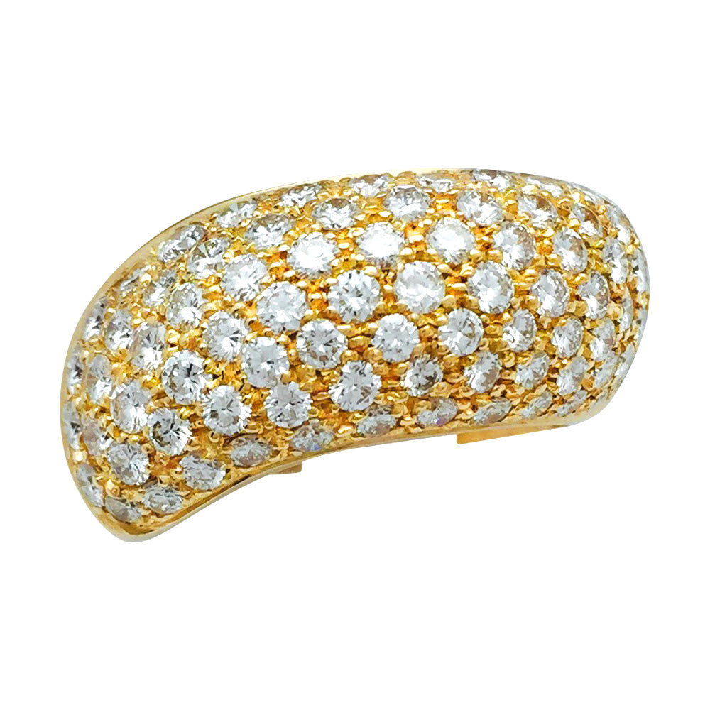 Bague Chaumet, modèle "Hommage à Venise", en or jaune et diamants. T54 1