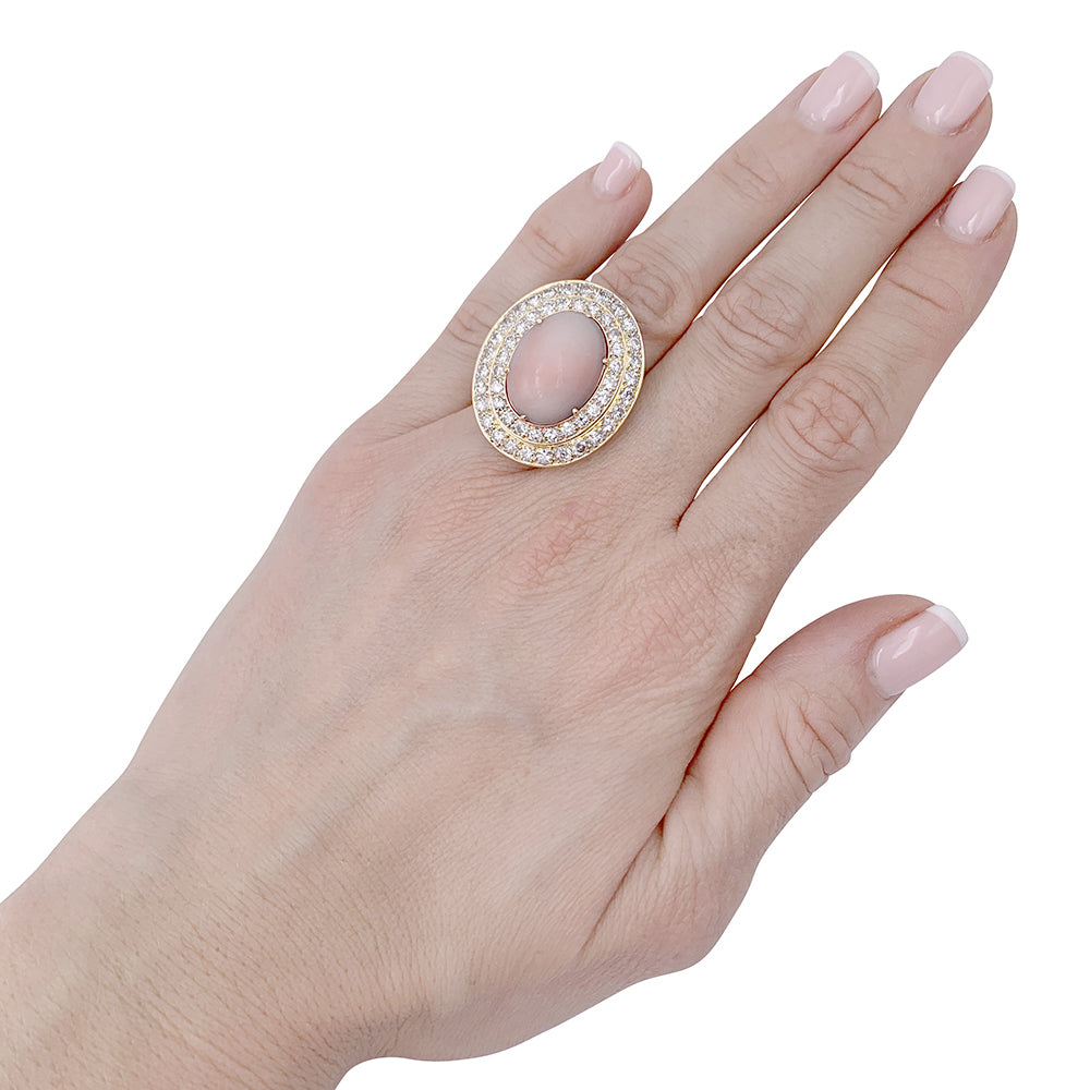 Bague M.Gérard corail, diamants. 7