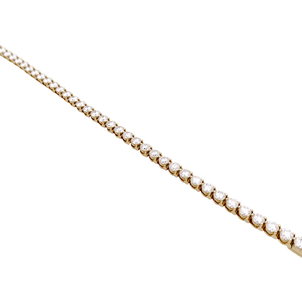 Bracelet ligne Cartier, or jaune et diamants. 2