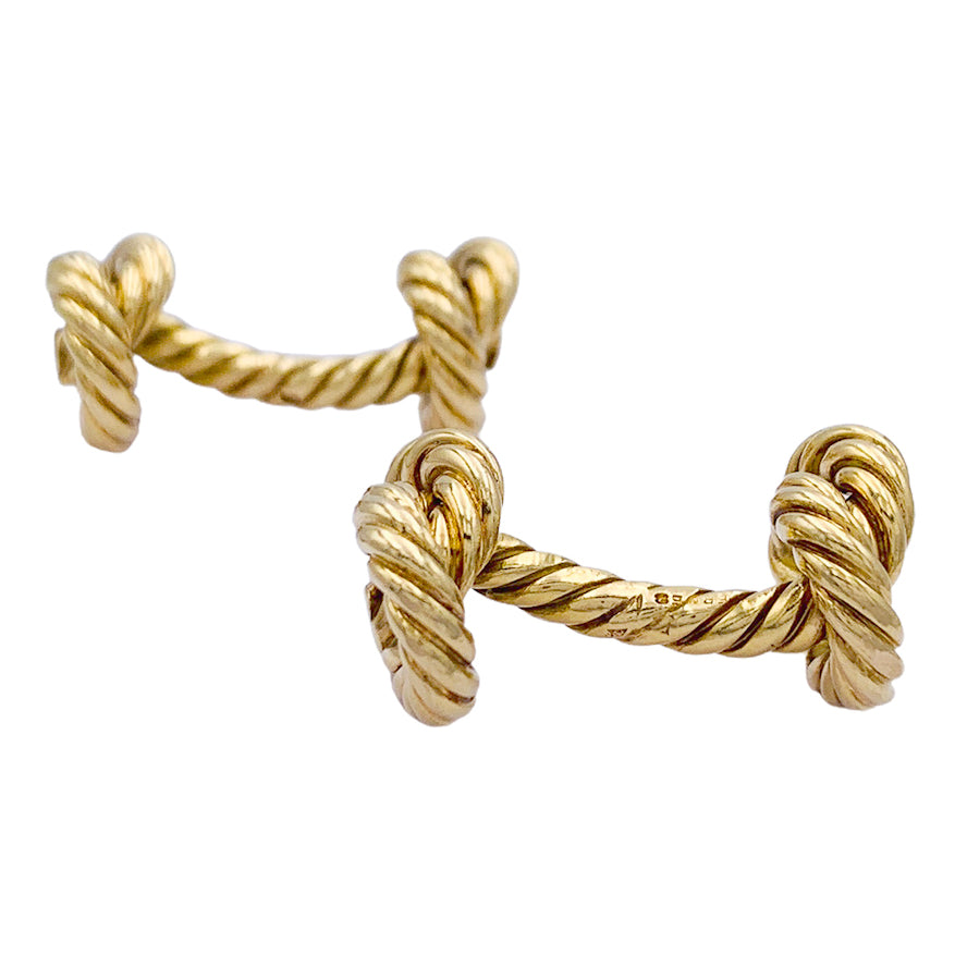 Boutons de manchette Hermès "Noeuds". 3