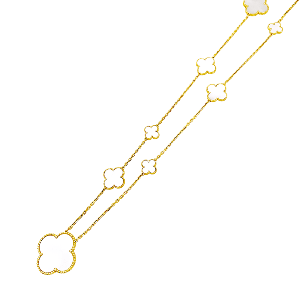 Sautoir Van Cleef & Arpels, "Magic Alhambra", or jaune et nacre. 4