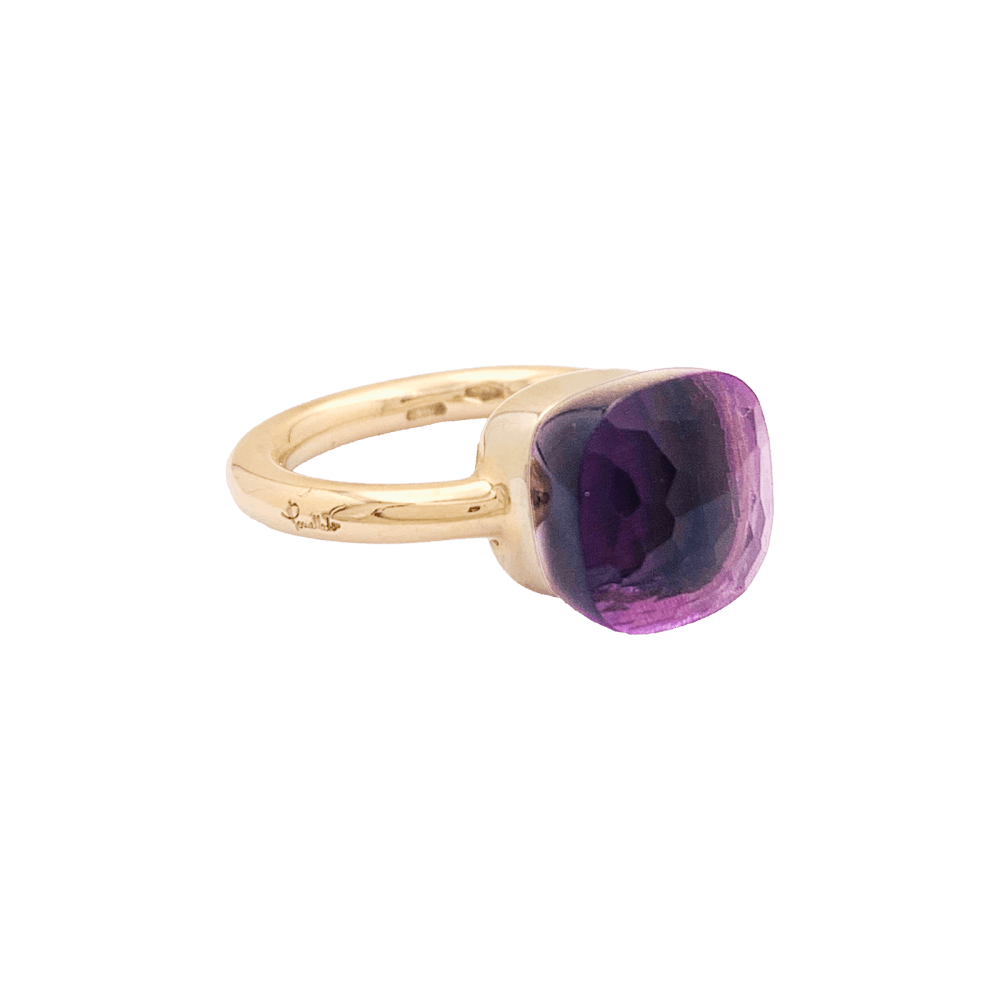 Bague Pomellato, collection "Nudo Classic", or rose et améthyste. 4