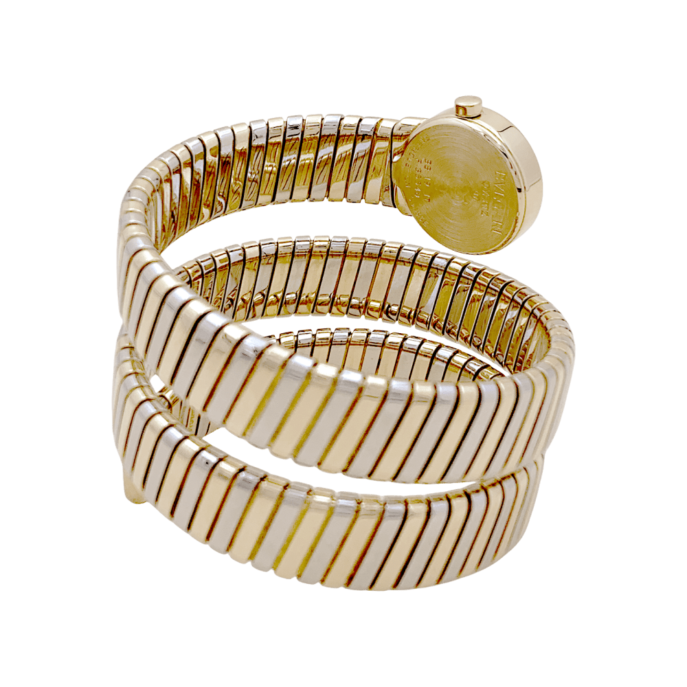 Montre Bulgari, "Tubogas BB 19", deux ors. 4
