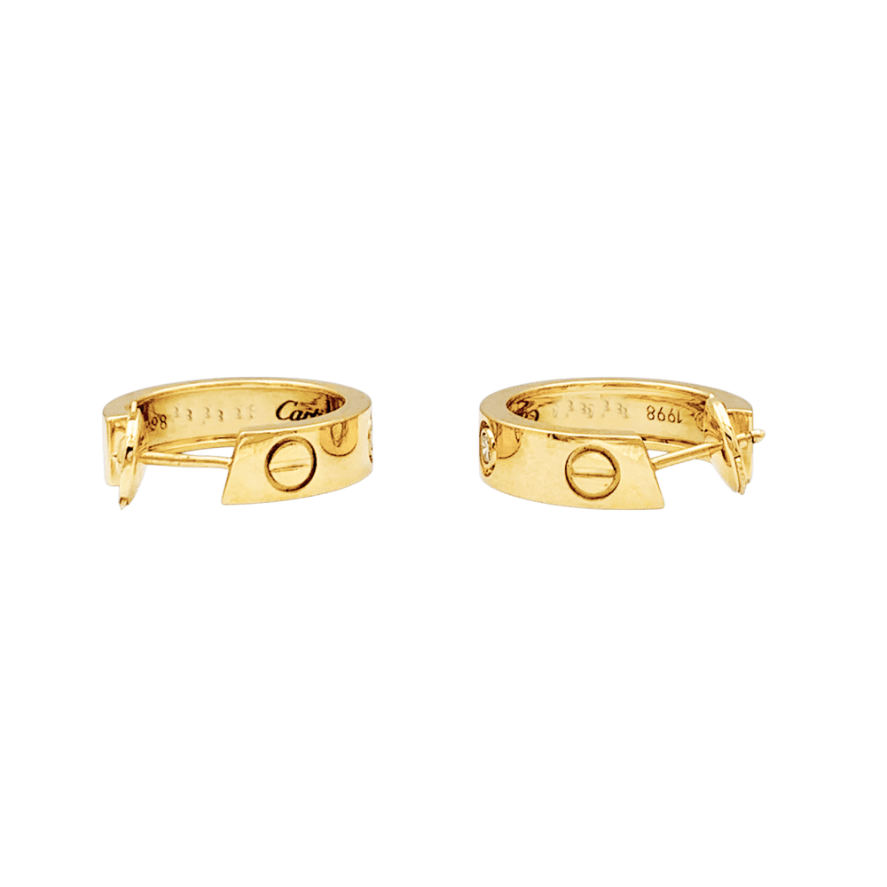 Boucles d'oreilles Cartier, "Love", or jaune et diamants. 4