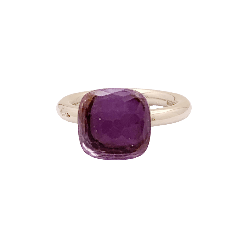 Bague Pomellato,"Nudo Classic", or rose et améthyste. 1