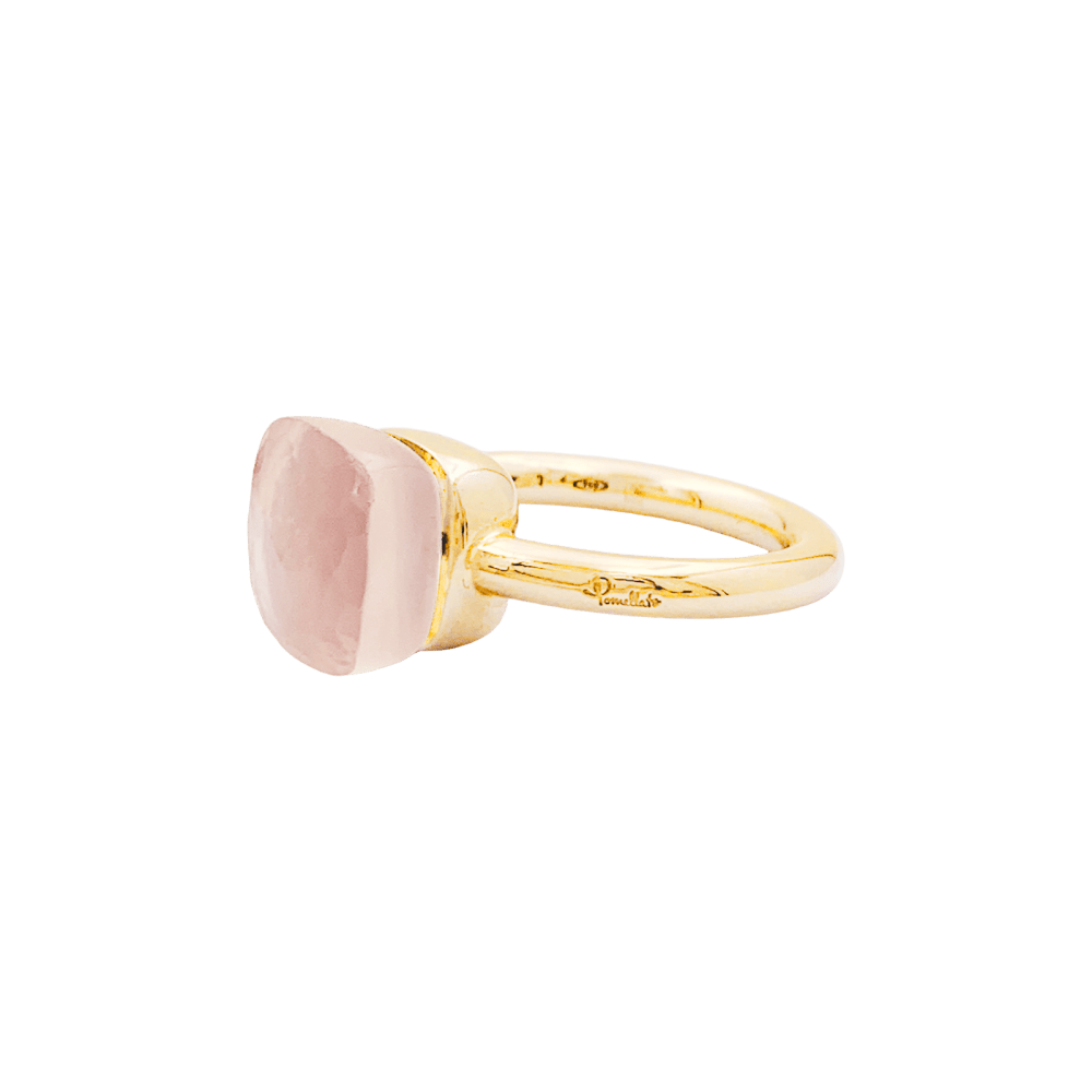 Bague Pomellato, "Nudo Classic", deux ors, quartz rose. 3