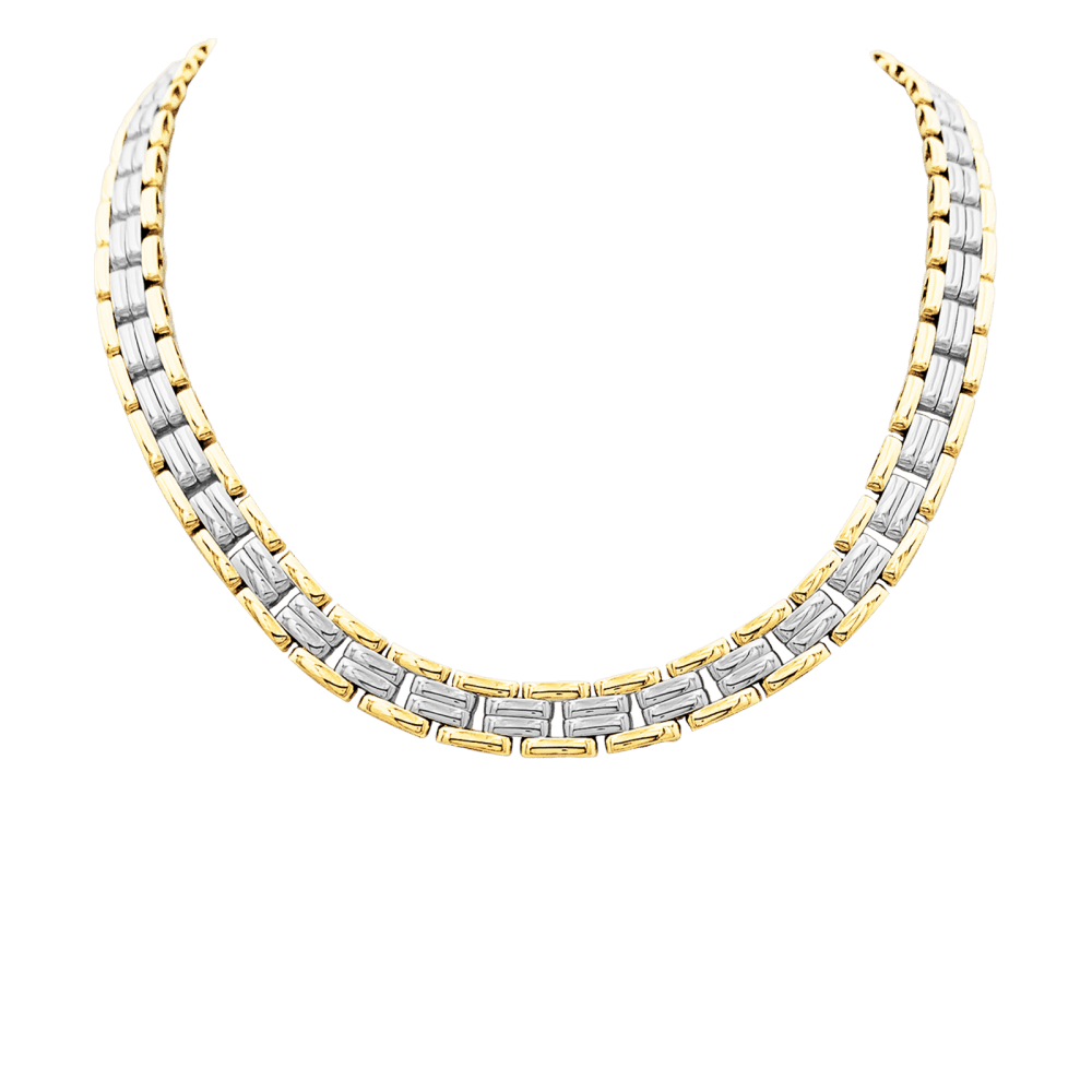 Collier Mauboussin, Vintage, deux tons d'or. 1