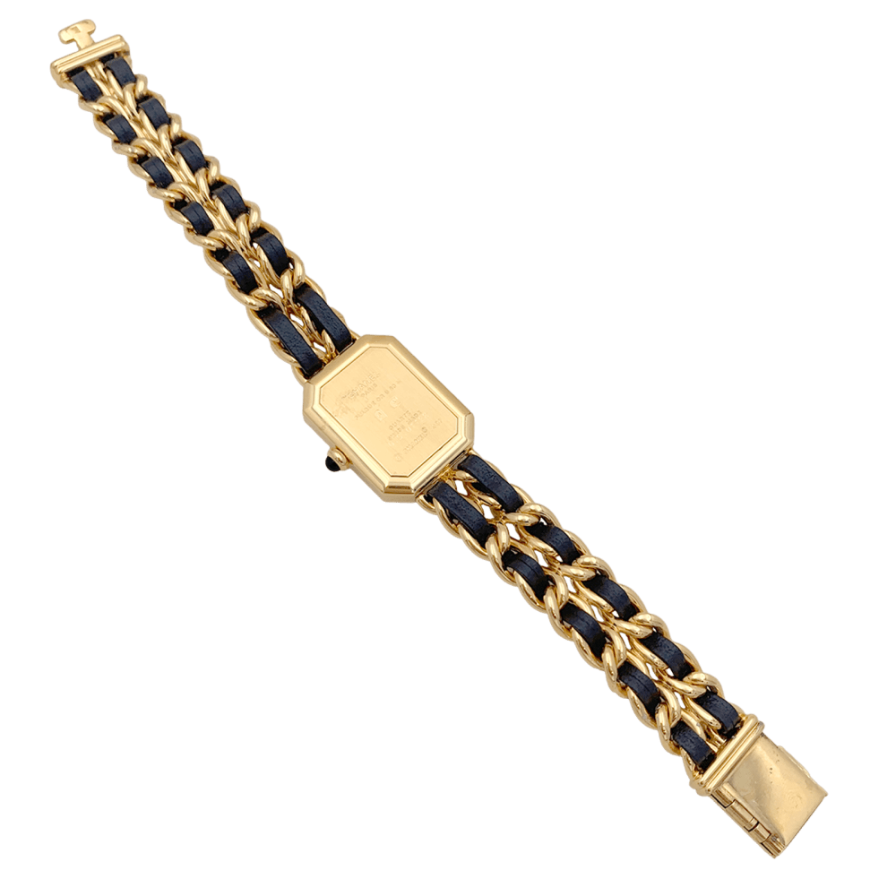 Montre Chanel, "Première", plaqué or, cuir. 4