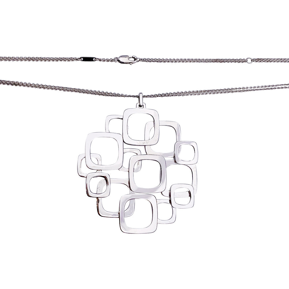 Collier Dinh Van, "Surimpression, or blanc. 4