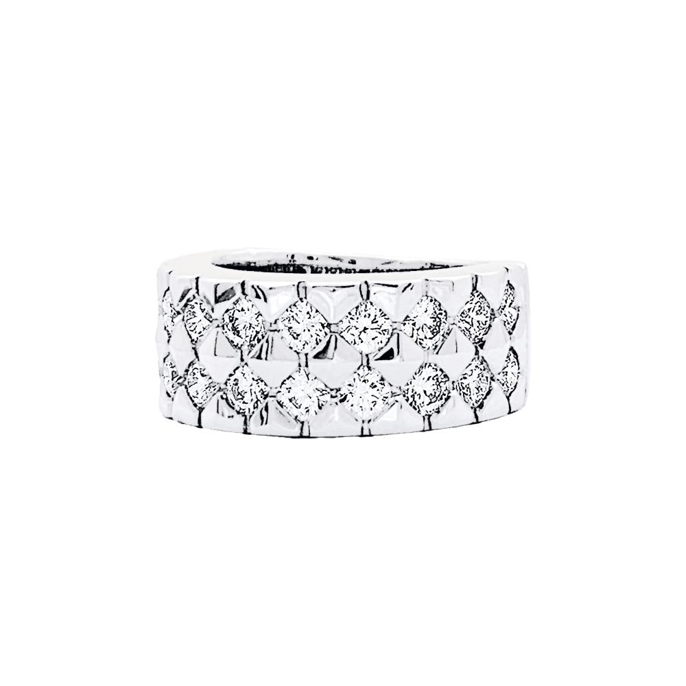 Bague Boucheron, or blanc et diamants. 2