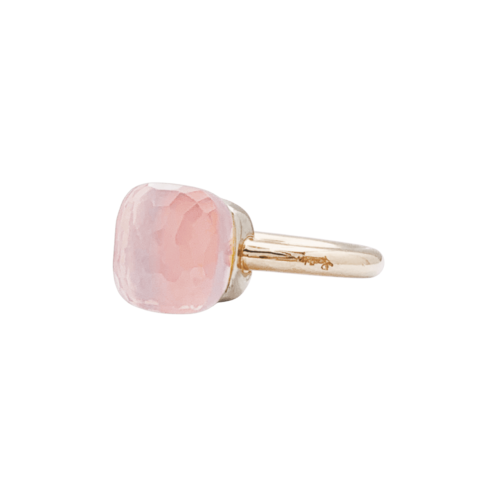 Bague Pomellato, "Nudo Classic", deux ors, quartz rose. 3