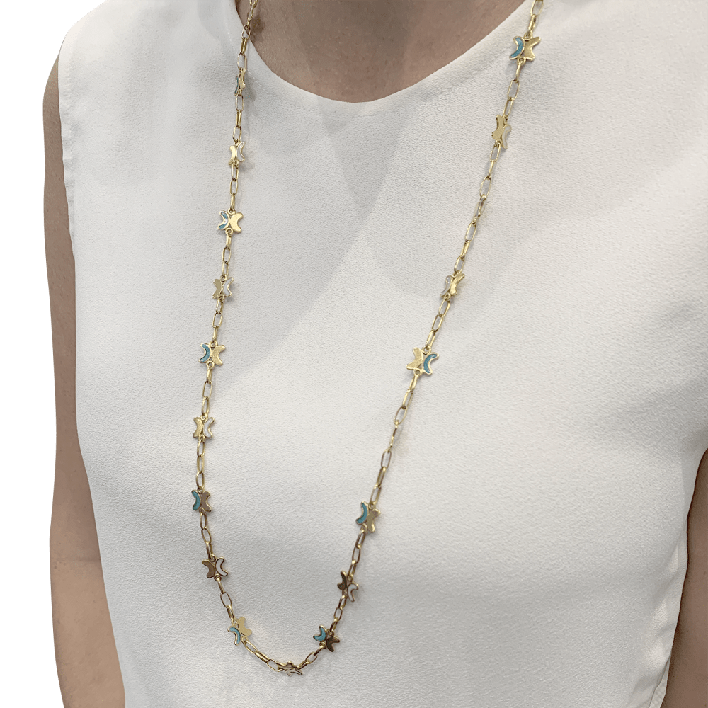 Collier CHAUMET en or jaune et émail « plique-à-jour ». 6