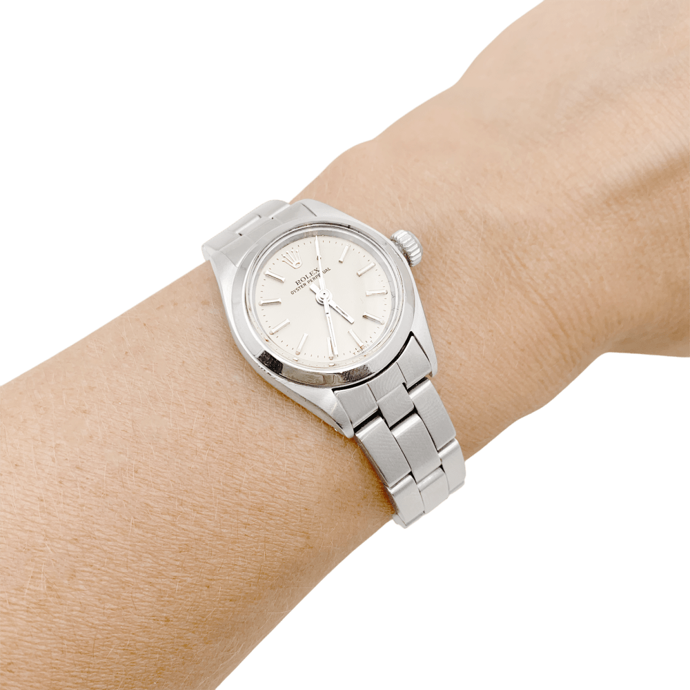 Montre Rolex, "Oyster Perpetual" acier. 6