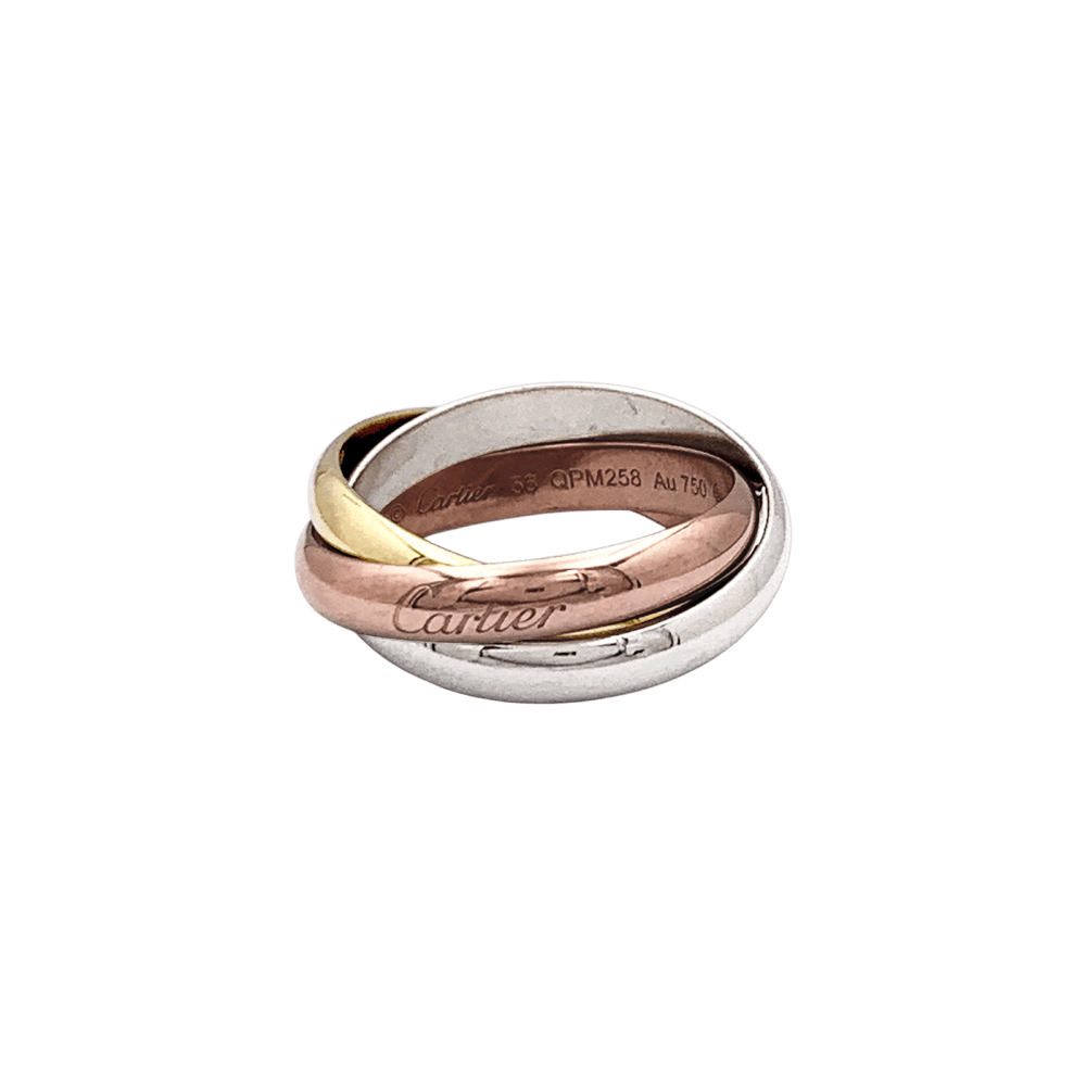 Bague Cartier, "Trinity", trois ors. 5