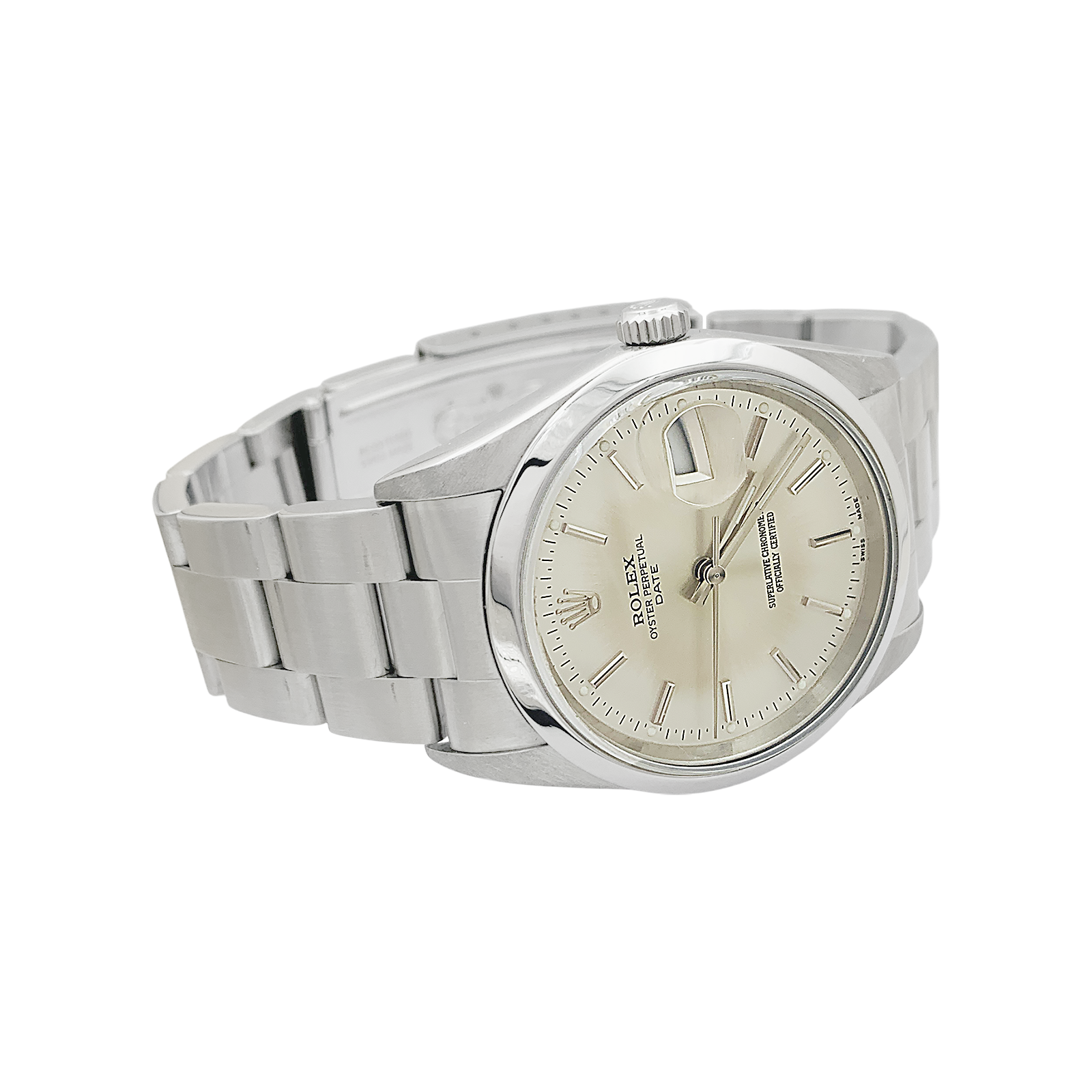 Montre Rolex, "Oyster Perpetual Date", acier. 4
