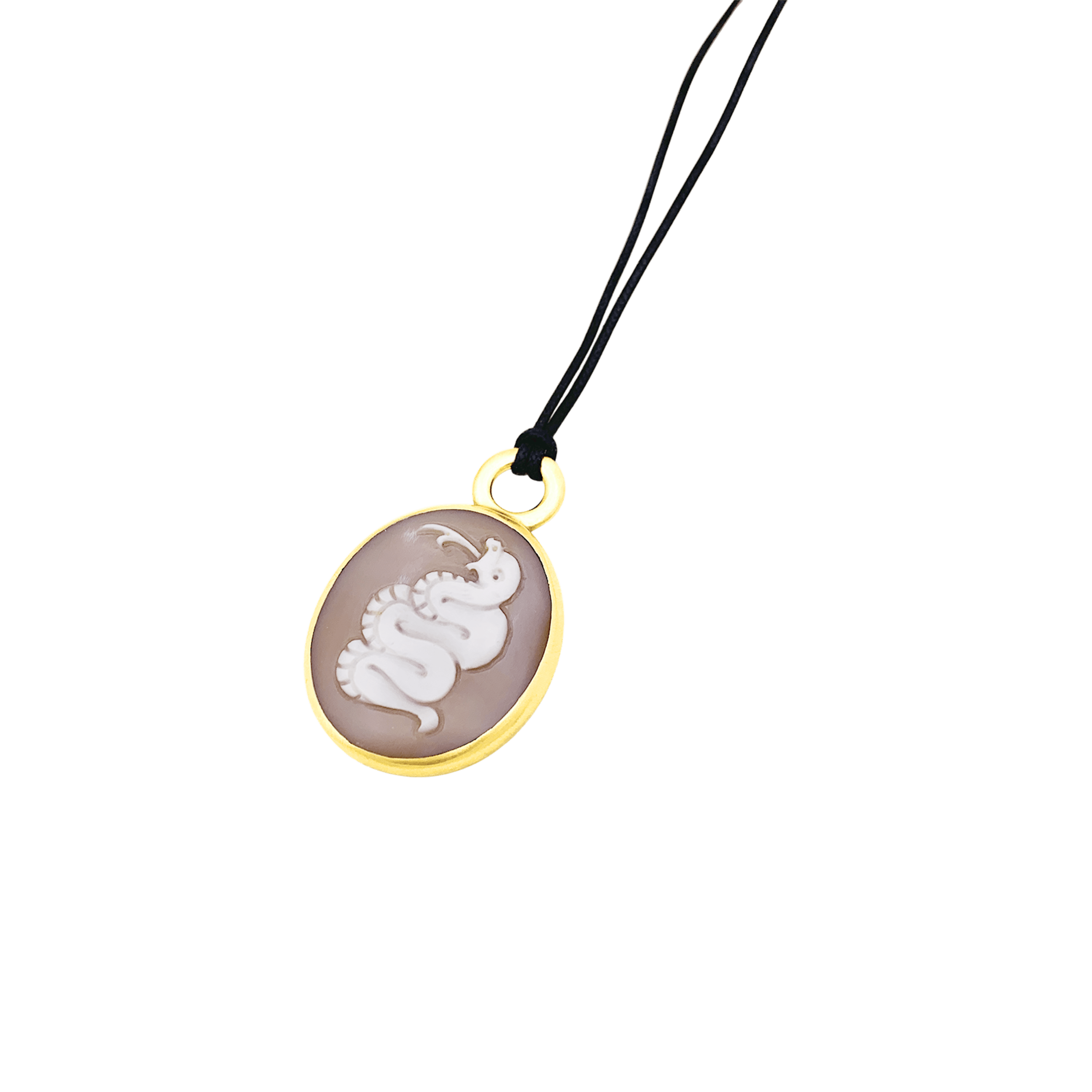 Pendentif Pomellato, "Eva", or rose, camée coquille. 3