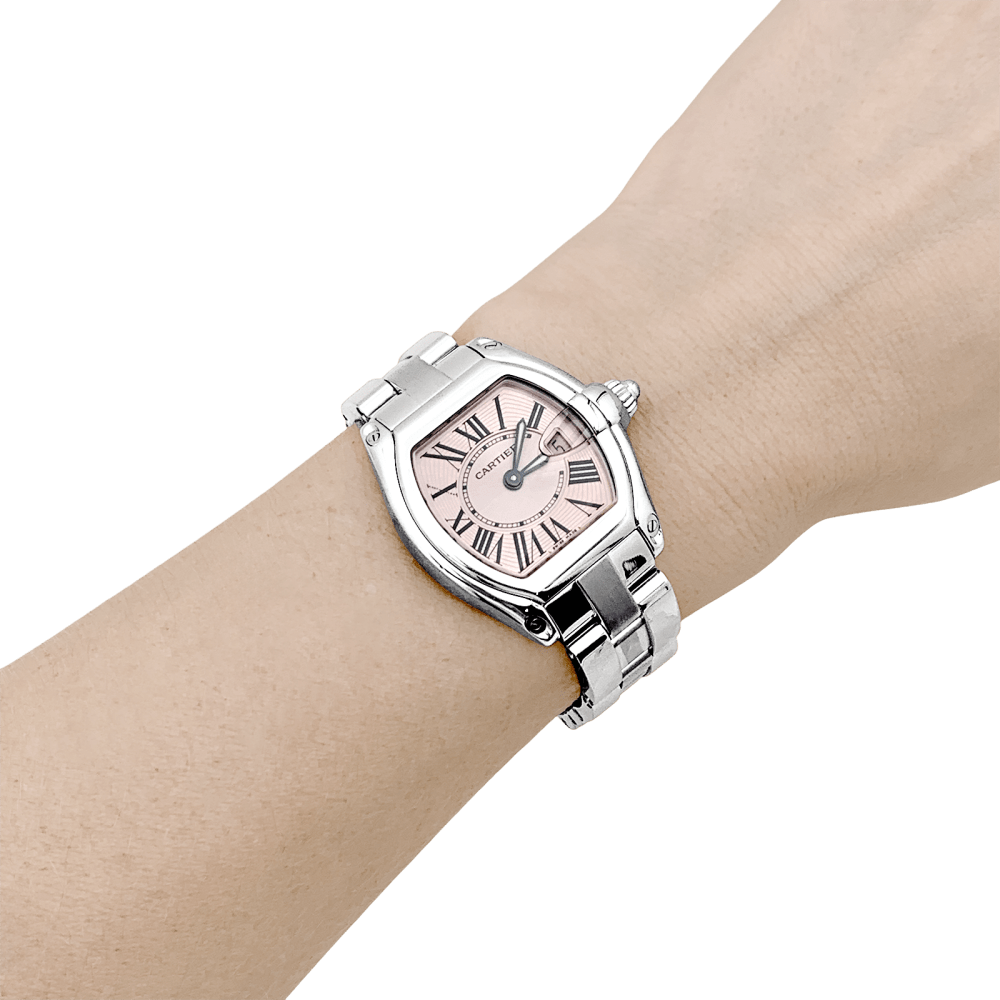 Montre Cartier, "Roadster", acier. 9