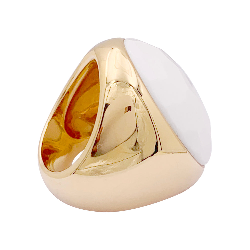 Bague Pomellato "Victoria" or jaune, cacholong. 6