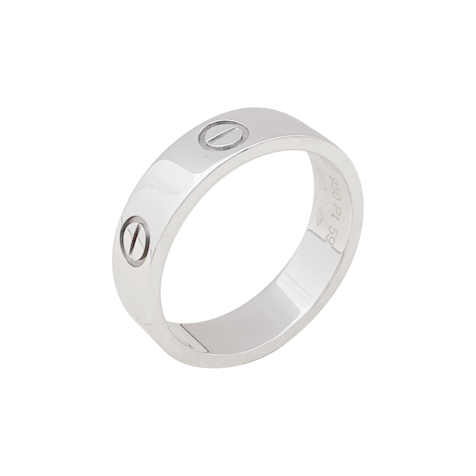 Bague Cartier "Love" platine. 3