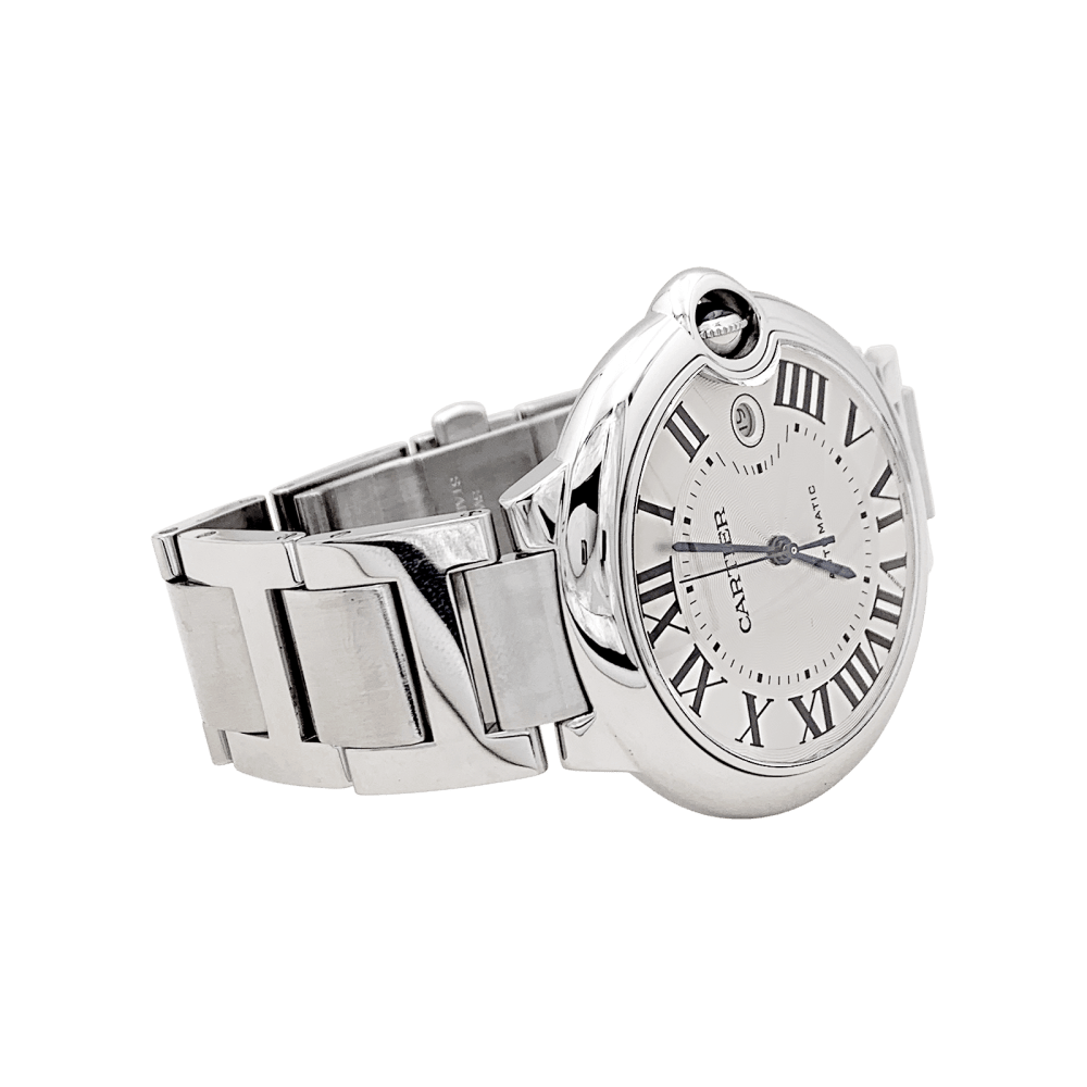 Montre Cartier, "Ballon Bleu", acier. 4