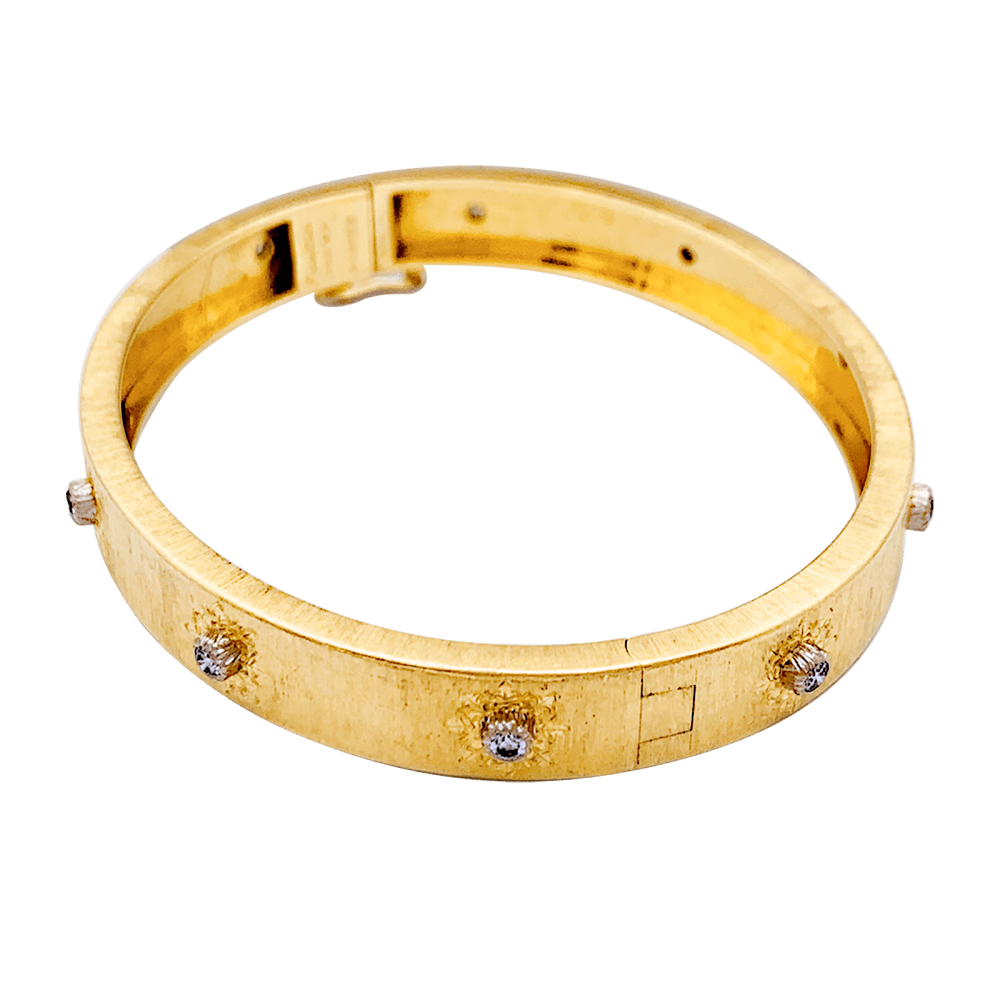 Bracelet Buccellati "Macri Classica", deux tons d'or et diamants. 3